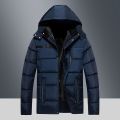 Winter Jacket Men Parka Lined Thicken Warm Outdoor Jacket Windproof Men Fashion Clothing Army Green Puffer Jacket With Hood. 