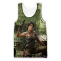 Pheshion New Fashion men/women Tomb Raider 3D printed sleeveless vest streetwear men loose sporting tank tops A104. 