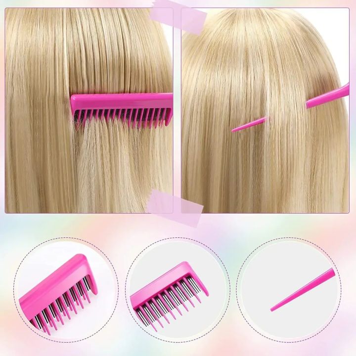 8pcs/bag%20Hair%20Styling%20Comb%20Teasing%20Hair%20Style%20Brush%20Triple%20Teasing%20Comb%20Rat%20Tail%20Comb%20Edge%20Brush%20Hair%20Tail%20Tools%20Braid%20Tool%20Loop%20-%20Image%202