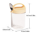 430ML New Breakfast Cups Oatmeal Cereal Nut Yogurt Salad Cup Leakproof Glass Oats Container With Lid Spoon Food Storage Box Gonghpng. 