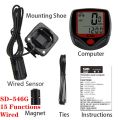 Sunding SD-546C Cycling Computer Wireless Stopwatch Bicycle Speedometer Computers Bike Cycling Digital Odometer LCD Backlight.