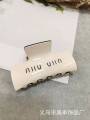 Hair accessories, Miumiu women's acetic acid grip large shark clip, 2024 new high-end hair clip. 