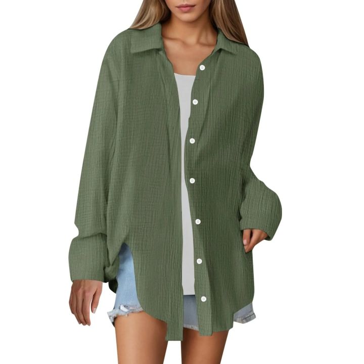 Ladies%E2%80%99%20Cotton%20Crepe%20Everyday%20Shirt%20%E2%80%93%20Lightweight%20and%20Breathable%20Long%20Sleeve%20Top%20-%20Image%204