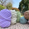 250G Chunky Yarn Arm Knitting Yarn Length 787inch Crocheting Soft DIY Washable Tube Giant Yarn Jumbo Tubular Yarn Bulky Yarn for Craft Weave. 