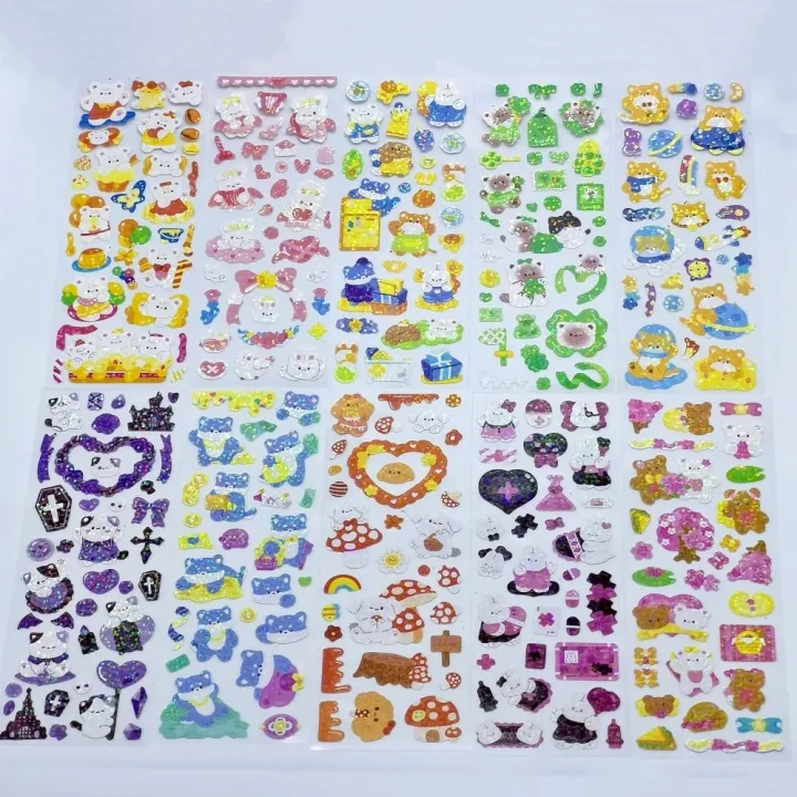 10%20-%20100PCS%20Cute%20Sparkle%20Polco%20Deco%20Sticker%20Pack%20-%20Korean%20Kawaii%20Glitter%20Sticker%20Seal%20for%20Toploaders,%20Polaroids%20Photocard%20-%20Image%202