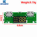 1~5PCS EGBO LED Dual USB 5V 2.4A Micro/Type-C USB Mobile Power Bank 18650 Charging Module Lithium Battery Charger Board Circuit. 