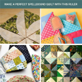 90 Degree Double Strip Quilt Ruler, 10 Inch Acrylic Triangle Rulers. 