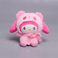 12cm Sanrio Cartoon Plush Toy Kawali Kuromi Hello Kitty My Melody Cinnamoroll Soft Stuffed Doll Pendant Toys Girl Kids Xmas Gift. 