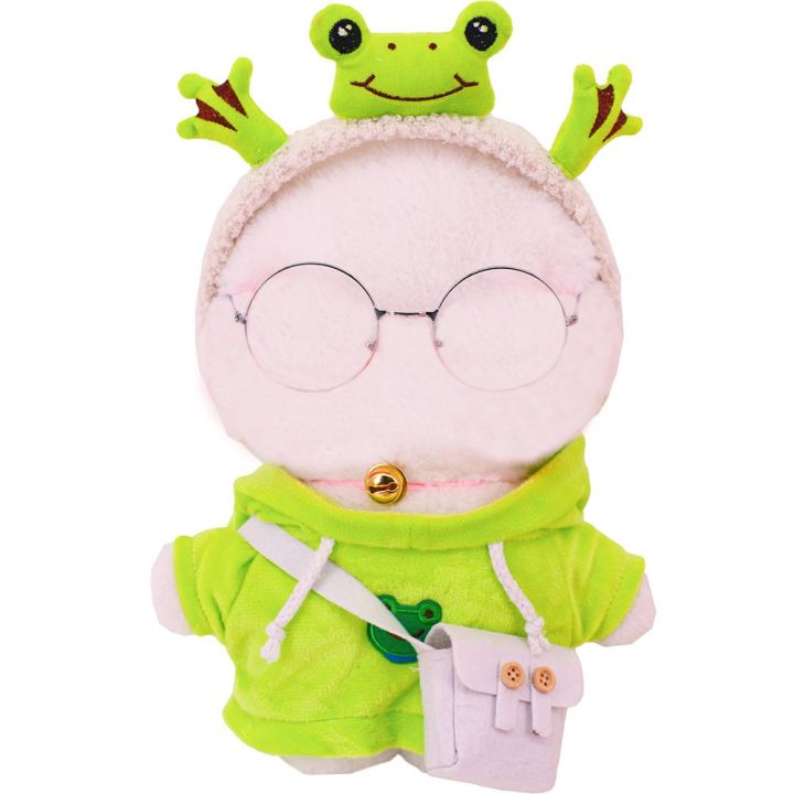 Kawaii%20Lalafanfan%2030Cm%20Green%20Plush%20Animal%20Clothes%20Yellow%20Duck%20Cute%20Sweater%20Sweater%20Uniform%20Frog%20Headwear%20DIY%20Birthday%20Gift%20-%20Image%204