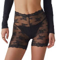 Women s High Waist Floral Lace Panty Shorts Lightweight See Through Thigh Slimmers Y2k Sheer Skinny Underwear.