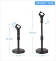 L4 Table Microphone Stand Universal Adjustable Metal Desktop Tabletop Stand Microphone Mic Holder  - Microphone Stand. 