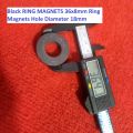 36x8mm Black RING MAGNETS 36x8mm Ring Magnets Hole Diameter 18mm  Multipurpose Permanent Round Ring Magnet Permanent Magnet. 