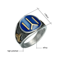 Fashion Middle East Turkish Kayi Ertugrul Ring Enamel Letter Y Ring Alloy Jewelry Man Rings. 