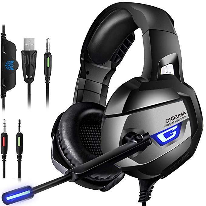 Free Spirit Onikuma K5 Stereo Gaming Headset For Ps4, Xbox One, Pc