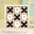 Tic TAC Toe Board Game Family Children Puzzle Brain Teaser for Adults.