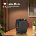 HM-805 Portable Bluetooth Speaker with RGB Lights, Powerful Crystal Clear Sound, IPX4 Waterproof, Bluetooth 5.3, TWS Paring, FM Radio, Wireless Speaker for Outdoor, Gift Ideas. 