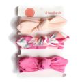 3Pcs/set Baby Headband Bows Rabbit Ears Lace Flower Soft Elastic Baby Girl Headband Newborn Turban Winter Hair Accessories. 