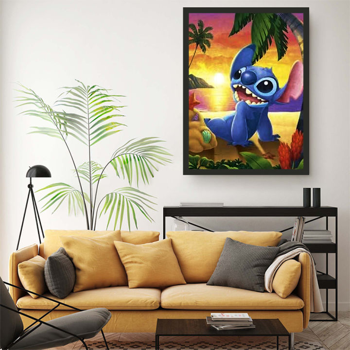 Disney%202024%20New%20Diamond%20Painting%20Stitch%20Craft%20Kit%20Seaside%20Mosaic%20Lilo%20Full%20Square%20Round%20Drill%20Embroidery%20Cartoon%20Kids%20Room%20Decor%20Vnce%20Lncei%20-%20Image%203