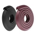 2M Children Protection Table Guard Strip Products Glass Edge Furniture Horror Crash Bar Corner Foam Bumper Collision Black & Brown (2 Pcs). 
