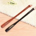 【No-Questions-Asked Refund】 Portable Home Shoe Horns Long Handle Wooden Lifter AID Stick Flexible Professional Wooden Spoon.