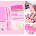 LULAA Basic Nail Tools Nail Clippers Manicure Polishing Rubbing Strip Novice Nail Art Sticker Set.