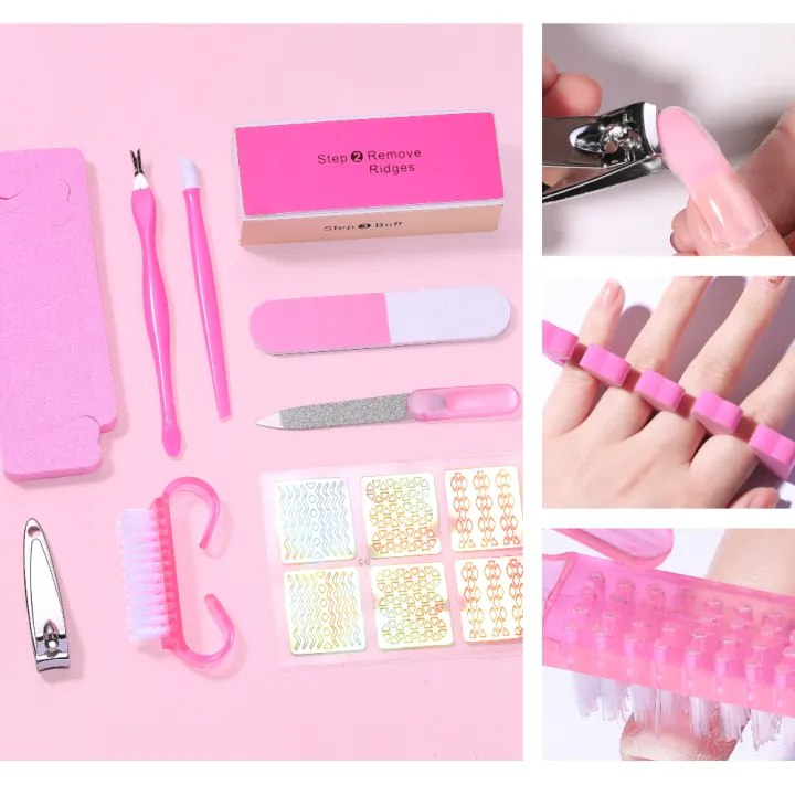 LULAA%20Basic%20Nail%20Tools%20Nail%20Clippers%20Manicure%20Polishing%20Rubbing%20Strip%20Novice%20Nail%20Art%20Sticker%20Set%20-%20Image%202