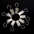 10Pcs Stainless Steel Curtain Clips with Hook Sturdy and Durable Window Curtain Hook Clips Home Window Accessories.