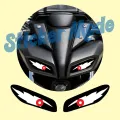 Sticker For Bike | Mt-15 Eye Sticker | Best Quality Sticker For Bike Decal And Decoration ( Sticker_Mode ).