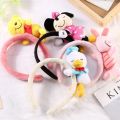 Disney Cute Mickey Ears Hairband For Girl Minnie Mouse Headbands Women Winnie The Pooh Headwear Kids Plush Hair Accessories Gift.