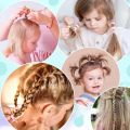 Elastic Hair Band Circle Black and White 12 Piece.