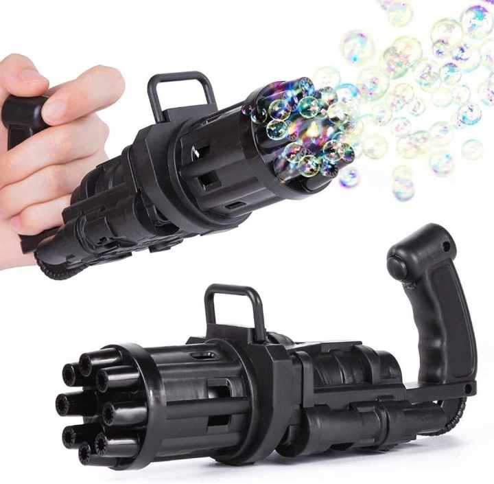 1pcs,Kids Automatic Gatling water Bubble Toys(Black colour)