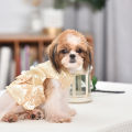 Rhinestone Dress Pet Cat Clothes Big Bows Satin Dresses For Dogs Cat Clothing Chihuahua Summer Pink Wedding Dress Pet Clothes. 