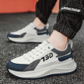 Forrest Gump Men's Shoes Autumn Casual Sports Skate Shoes Slip-on Light Running Shoes Letter Printed All-Matching White Shoes.