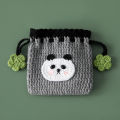 Hand-crocheted red panda series hairpins, keychains, bundles, car key pendants, change card bags, and hairpins.
