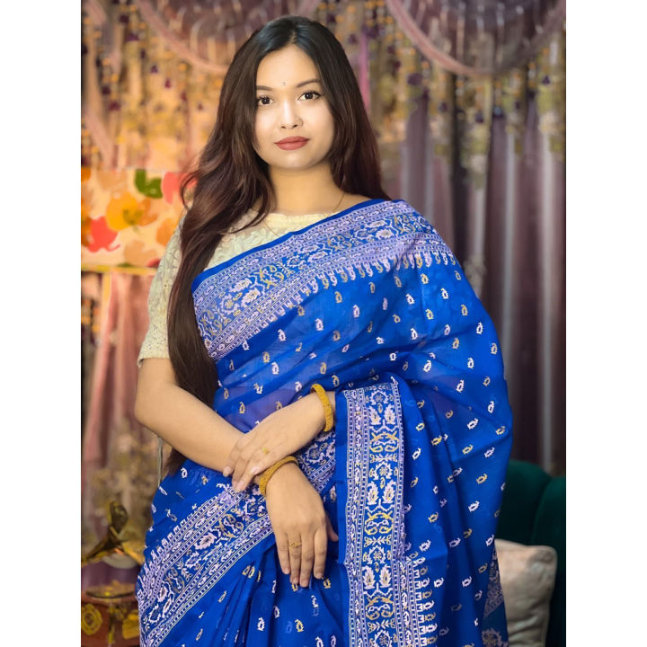 Exclusive Designer Screen Print Resom Silk Saree / Dhupian cotton For Stylesh & fashionable best dress for women .