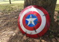 Cosplay 1/1 60cm Captain America Shield Battle Damage Version full metal Shield Costume Fancy Dress party Anime stage show props. 
