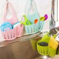 Kitchen Sink Sponge Holder Caddy - Hanging Strainer Organizer, Dishwashing Accessories, Soap Dispenser.