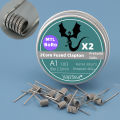 2.5mm MTL Fused Clapton Coil NI80/A1/SS316L Twisted/Alien Premade Heating Wire Electric Abrasive For SXK AIO/BB BORO/Berserker. 