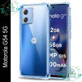Transparent back cover For Motorola Moto G54 5G Luxury transparent Protect Back Cover Soft Case. 