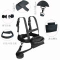 Children's outdoor anti fall rope, skiing training chest and shoulder belt, safety traction belt. 