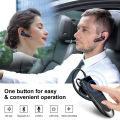 New Bee LC-B41 Bluetooth Wireless Headset V5.0 Handsfree Earbuds Driving Earphones Headphones with Mic 24Hrs Talking Time.