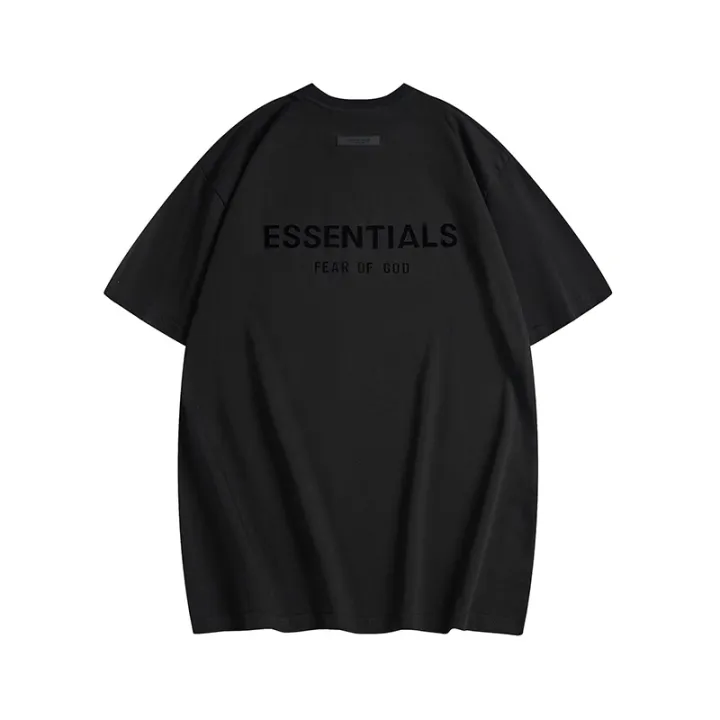 Cross-Border%20Wholesale%20FEAR%20OF%20GOD%20ESSENTIALS%20Double%20Line%20Short%20Sleeve%20American%20Special-Interest%20Fashion%20Brand%20FOG%20Loose%20T%20T-shirt%20-%20Image%206