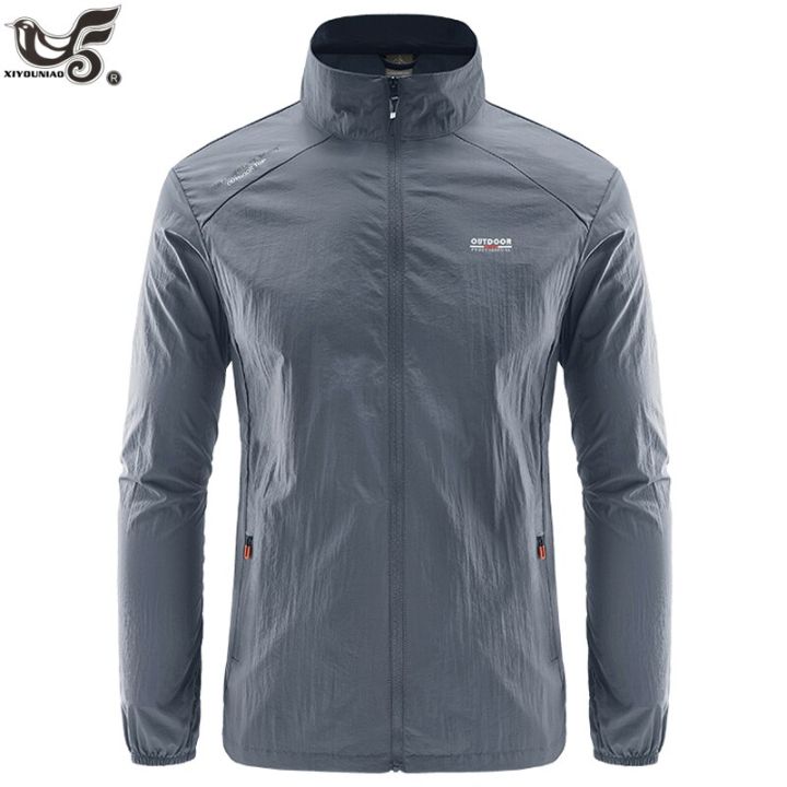 Men`s Streetwear Summer Sun Protection jackets For Sports Cycling Thin Hiking Fishing Coats Men jaqueta masculina Brand Clothing