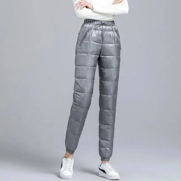 Women%20Casual%20Cotton%20Pantalones%20Oversize%204XL%20Warm%20Winter%20Jogger%20Pants%20Windproof%20Elastic%20High%20Waist%20Sweatpants%20Snow%20Wear%20Capris%20-%20Image%207