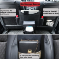 1 PCS Car Storage Pocket Between Seats with Cup Holder Car Tissue Holder Multipurpose Black. 