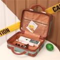 Korean version of the handheld 14 inch suitcase, cosmetics storage, trolley suitcase, travel makeup bag, suitcase bag, ABS scratch-resistant. 