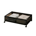 GC Under Bed Storage Drawer, Storage With Wheels, Metal Mesh, Transparent Visual Dust Cover, Under Bed Storage Containers For Clothes, Shoes, Toys, Books. 
