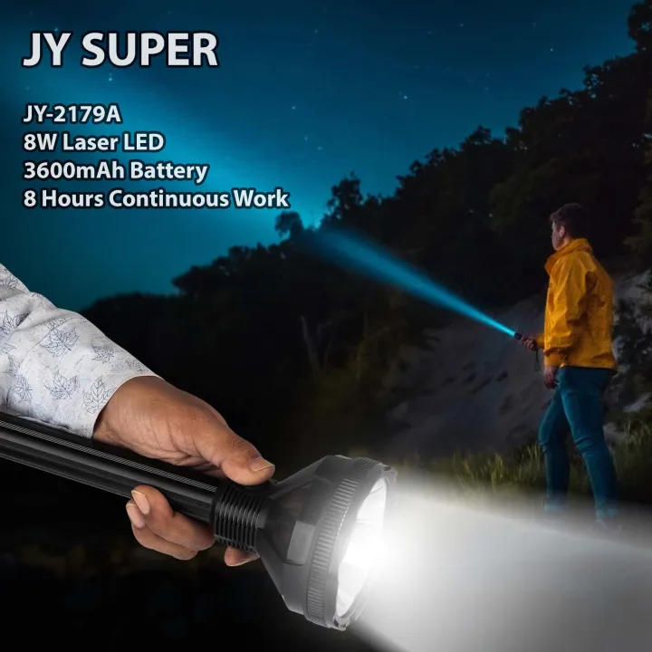 JY Super JY-2179A High Power Emergency Search Light Handheld Torch light Long Range - Flashlight