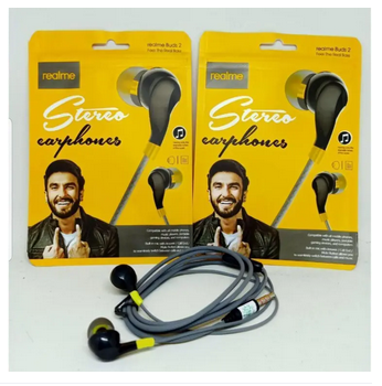 Five Pack Combo Realme Buds Stereo Earphones Compatible with All