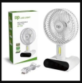 DP-7624 Rechargeable fan with 3-mode LED sensor light - 32x16 cm, Battery: 3000mAh (GH : 178).
